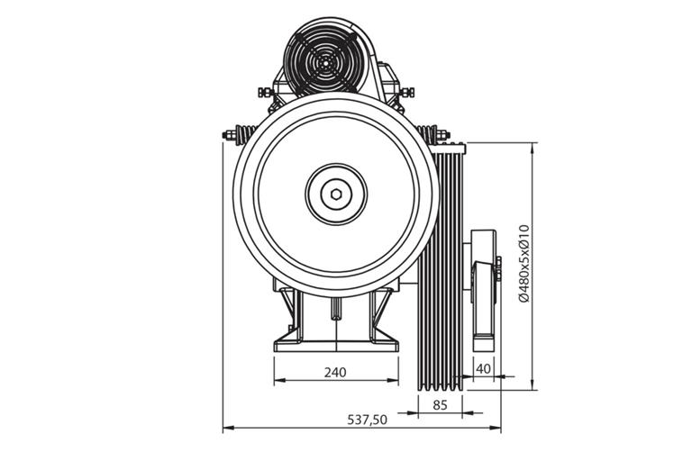 VOLPİ V2X DİŞLİLİ MAKİNE MOTORU-TEKNİK ÇİZİM3