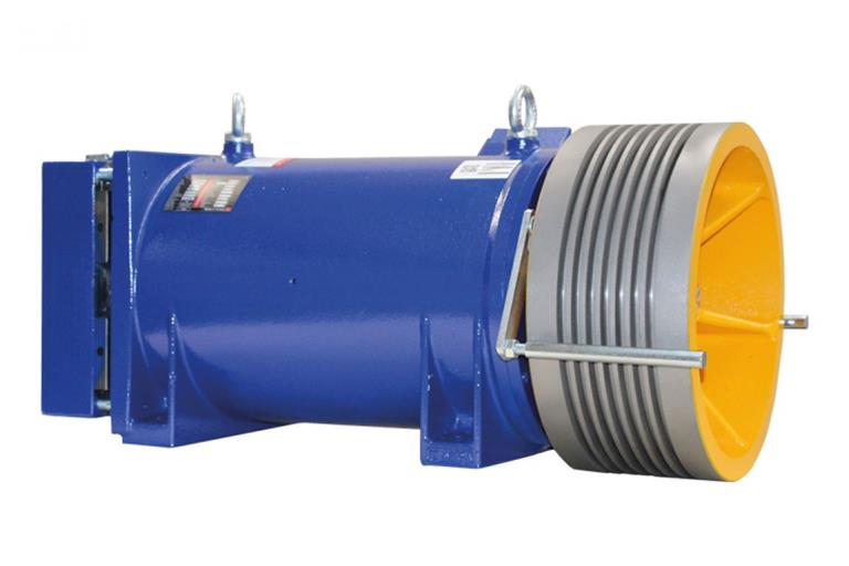 AKIS AK6 Gearless lift machine motor.