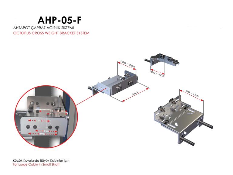 Asansör Ray Konsol Takımı - Çapraz Ağırlıklı AHP 05-F.