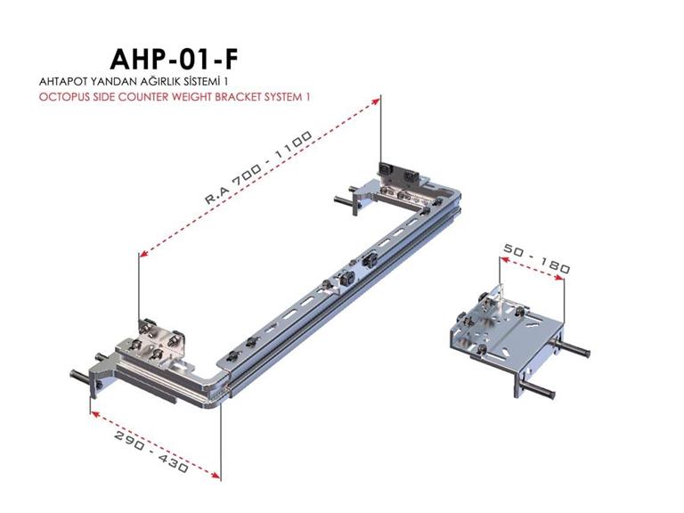 Asansör Ray Konsol Takımı - Yandan Ağırlıklı AHP 01-F.