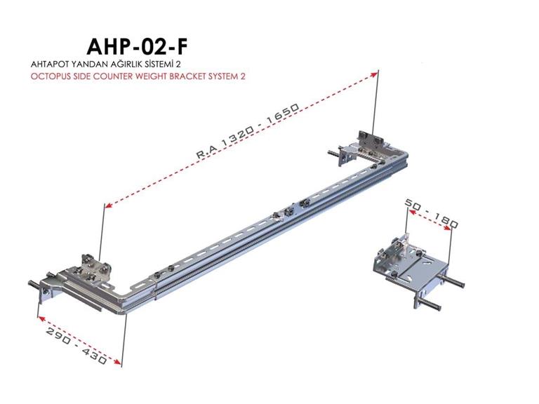 Asansör Ray Konsol Takımı - Yandan Ağırlıklı AHP 02-F.