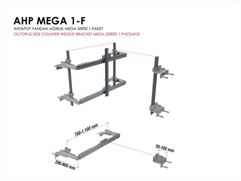 Asansör Ray Konsol Takımı - Yandan Ağırlıklı AHP MEGA 1-F.