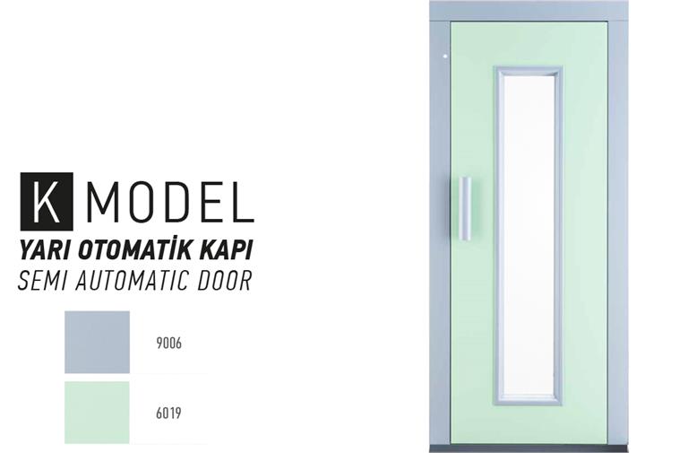 Yarı Otomatik Asansör Kapısı - K Model.