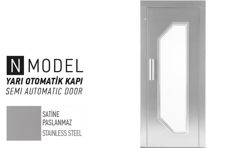 Yarı Otomatik Asansör Kapısı - N Model.