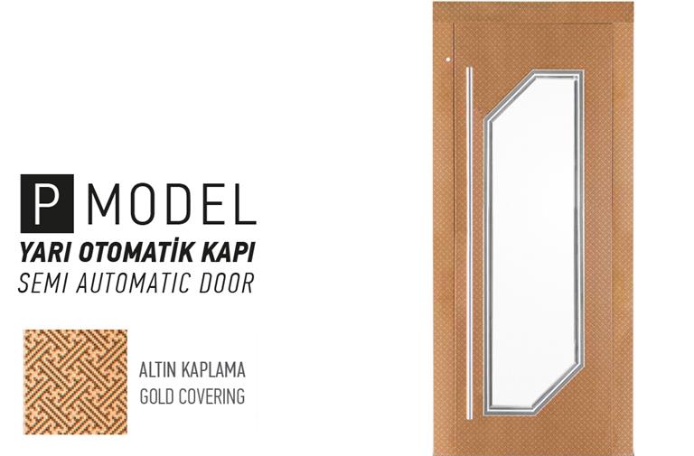 Yarı Otomatik Asansör Kapısı - P Model.